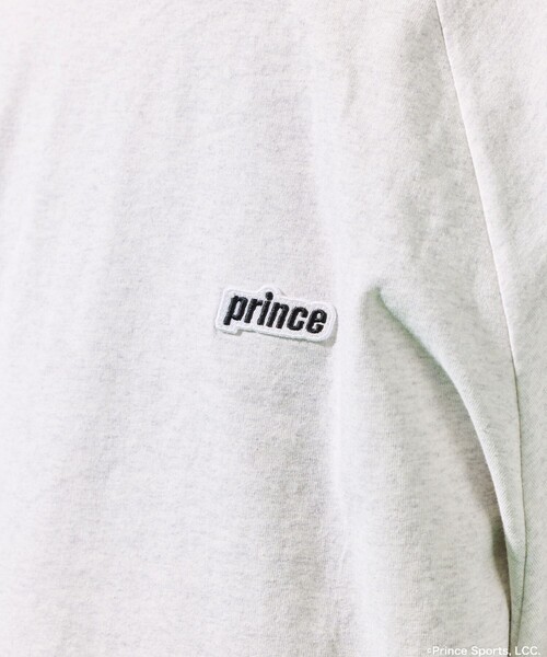 FREAK'S STORE(フリークスストア)の「prince/プリンス prince ワンポイントロゴ ラグラン切り替えロングスリーブTシャツ/ロンT/9分袖(Tシャツ/カットソー・メンズ・チャコールグレー/オフホワイト/ブラック/ホワイト・LARGE/MEDIUM)」の18枚目の写真
