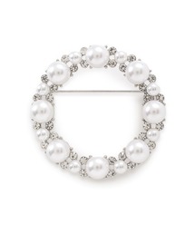 CELFORD | パール×ビジューサークルブローチ(ブローチ/コサージュ)