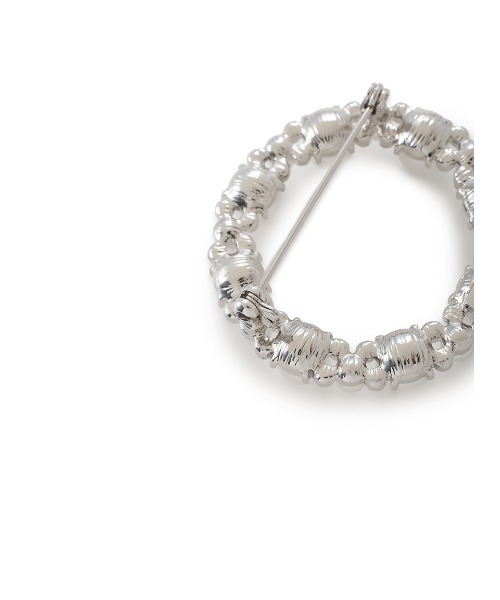 CELFORD（セルフォード）の「パール×ビジューサークルブローチ（ブローチ/コサージュ・レディース・シルバー・FREE）」の5枚目の写真