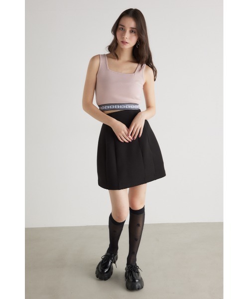 rienda(リエンダ)の「ゴムデザインノースリーブカットトップス 春服(タンクトップ・レディース・アイボリー/ブラック/ピンク・FREE)」の13枚目の写真
