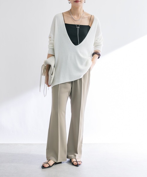 RIVE DROITE(リヴドロワ)の「ポインテッドフラットミュール(サンダル・レディース・ブラック・23.5/24.5)」の7枚目の写真