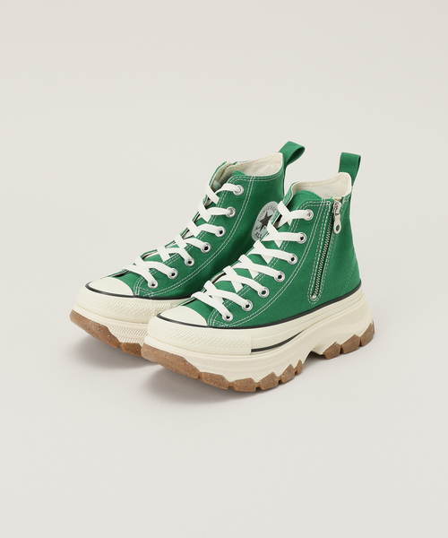 CONVERSE(コンバース)の「【CONVERSE/コンバース】 ALL STAR (R) TREKWAVE Z HI:厚底スニーカー(スニーカー・レディース・アイボリー/グリーン・23.5cm/24cm/24.5cm/25cm)」の3枚目の写真