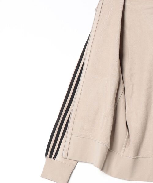 adidas（アディダス）の「エッセンシャルズ プラス ルーズフィット スリーストライプス フレンチテリー フルジップパーカー / アディダス adidas（マウンテンパーカー・メンズ・グレー/ブルー/ブラック/グリーン/ネイビー/ベージュ・SMALL/X-SMALL/XX-LARGE/3XL/LARGE/MEDIUM/X-LARGE）」の19枚目の写真