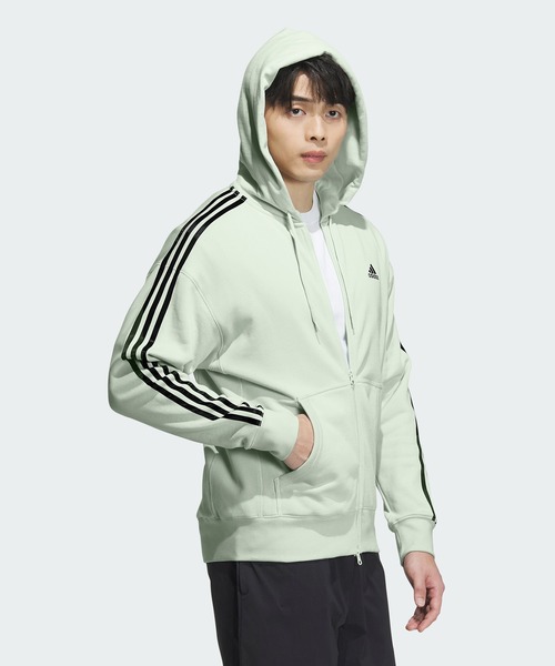 ★adidas★ESS LOOSE FIT 3 BAR FRENCH TERRY フーディ★追跡可 adidas Essentials Loose-Fit 3 Bar Logo French Terry Hoodie