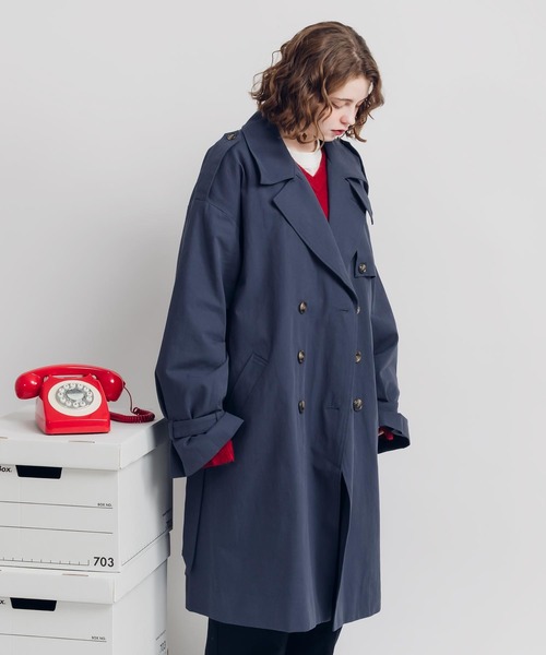 MUHET（ミュエータ）の「トレンチコート（トレンチコート・レディース・ネイビー/チャコールグレー/ベージュ・X-LARGE/MEDIUM）」の22枚目の写真