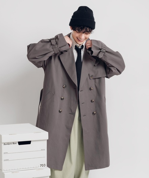 MUHET（ミュエータ）の「トレンチコート（トレンチコート・レディース・ネイビー/チャコールグレー/ベージュ・X-LARGE/MEDIUM）」の12枚目の写真