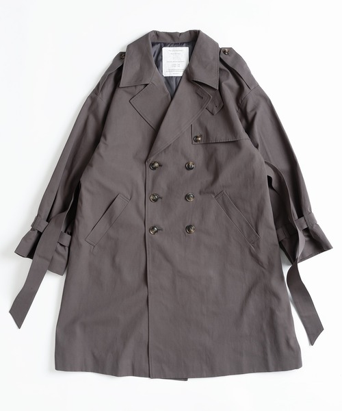 MUHET（ミュエータ）の「トレンチコート（トレンチコート・レディース・ネイビー/チャコールグレー/ベージュ・X-LARGE/MEDIUM）」の4枚目の写真