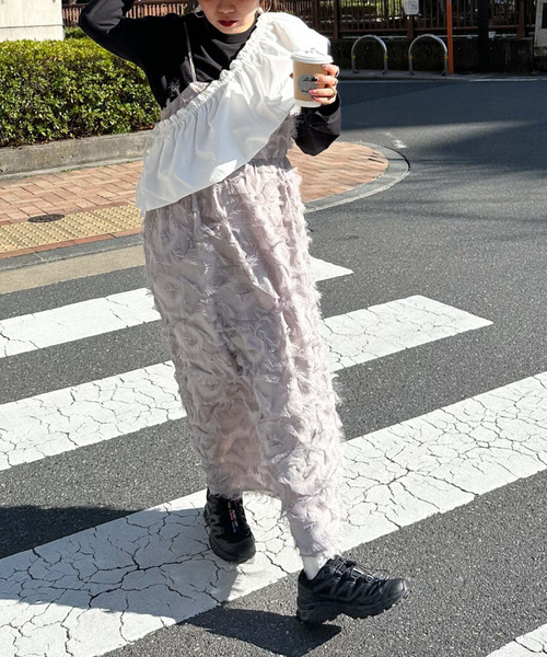archives(アルシーヴ)の「〈limited〉FRINGE CAMISOLE DRESS(ワンピース・レディース・グレー/ブラック/アイボリー・MEDIUM)」の16枚目の写真
