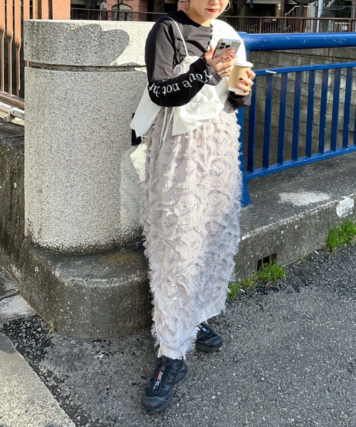 archives(アルシーヴ)の「〈limited〉FRINGE CAMISOLE DRESS(ワンピース・レディース・グレー/ブラック/アイボリー・MEDIUM)」の13枚目の写真