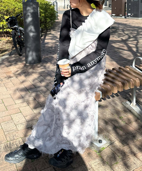 archives(アルシーヴ)の「〈limited〉FRINGE CAMISOLE DRESS(ワンピース・レディース・グレー/ブラック/アイボリー・MEDIUM)」の22枚目の写真