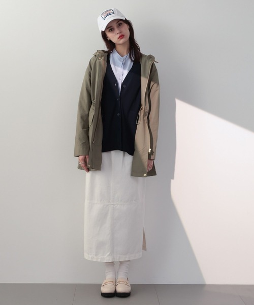 saloon(サルーン)の「SALOON(サルーン)/ステッチ切り替えロングスカート【手洗い可】(スカート・レディース・ホワイト/ブラック/ブルー・SMALL/MEDIUM)」の10枚目の写真