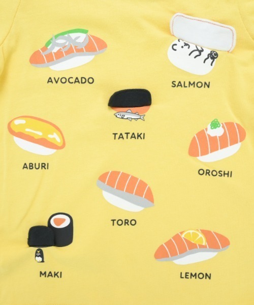 CHEEK ROOM（チークルーム）の「CHEEK ROOM/チークルーム サーモンまつりTシャツ（Tシャツ/カットソー・キッズ・アイボリー/イエロー/ピンク・80ｃｍ/90cm/100cm/110cm/120cm/130cm）」の13枚目の写真