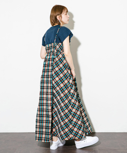 【KBF】スイッチングマキシキャミワンピース KBF｜スイッチングマキシキャミワンピース | Rakuten Fashion
