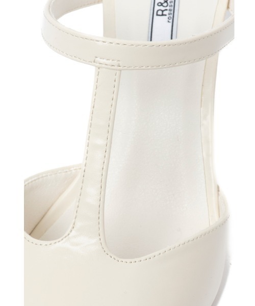 R&E（アールアンドイー）の「【24SS新作】【R&E】Tストラップカットミュールパンプス（パンプス・レディース・シルバー/アイボリー/ブラック/ピンクベージュ・22.5cm/23cm/23.5cm/24cm/24.5cm/22cm）」の14枚目の写真