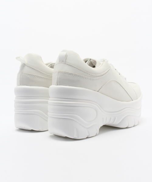 WEGO（ウィゴー）の「WEGO/厚底スニーカー（スニーカー・レディース・ブラック/ホワイト/ピンク・LARGE/MEDIUM）」の12枚目の写真