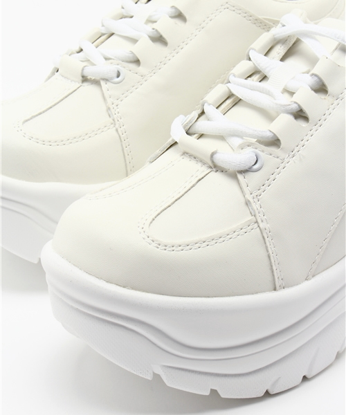 WEGO（ウィゴー）の「WEGO/厚底スニーカー（スニーカー・レディース・ブラック/ホワイト/ピンク・LARGE/MEDIUM）」の13枚目の写真