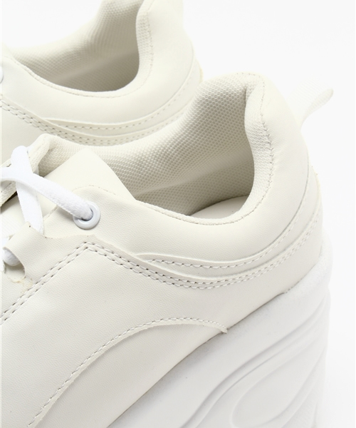 WEGO（ウィゴー）の「WEGO/厚底スニーカー（スニーカー・レディース・ブラック/ホワイト/ピンク・LARGE/MEDIUM）」の6枚目の写真