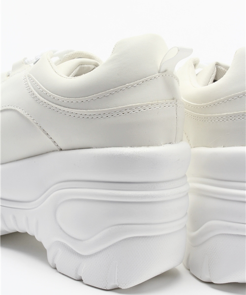 WEGO（ウィゴー）の「WEGO/厚底スニーカー（スニーカー・レディース・ブラック/ホワイト/ピンク・LARGE/MEDIUM）」の7枚目の写真