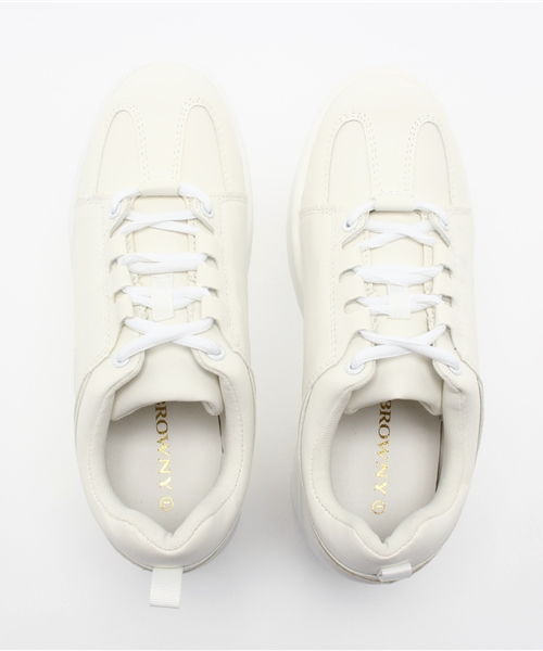 WEGO（ウィゴー）の「WEGO/厚底スニーカー（スニーカー・レディース・ブラック/ホワイト/ピンク・LARGE/MEDIUM）」の8枚目の写真