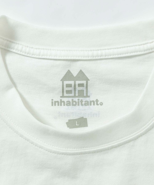 INHABITANT(インハビタント)の「inhabitant(インハビタント)Logo T-shirts/ブルーロゴプリントTシャツ/サーフィン/レジャー/スケートボード(Tシャツ/カットソー・メンズ・ピンク/ブラック/グリーン/ホワイト・L/M)」の6枚目の写真