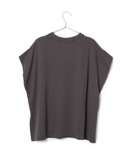 ROPE' PICNIC（ロペピクニック）の「セットアップ対応/ミニ裏毛フレンチスリーブプルオーバー（Tシャツ/カットソー・レディース・チャコールグレー/グレー系その他/キナリ・38）」の7枚目の写真