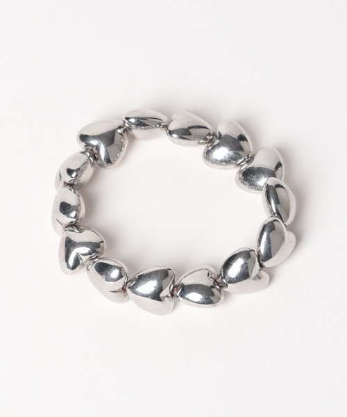 LOWRYS FARM(ローリーズファーム)の「ハートレンブレス 111661(ブレスレット・レディース・シルバー/アイボリー・FREE)」の3枚目の写真