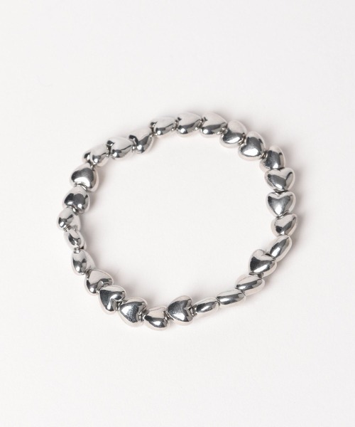 LOWRYS FARM(ローリーズファーム)の「ハートレンブレス 111661(ブレスレット・レディース・シルバー/アイボリー・FREE)」の4枚目の写真