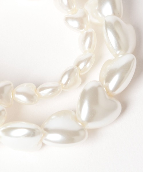 LOWRYS FARM(ローリーズファーム)の「ハートレンブレス 111661(ブレスレット・レディース・シルバー/アイボリー・FREE)」の5枚目の写真