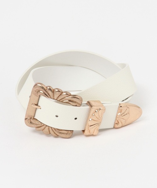 FOREVER 21（フォーエバー トゥエンティーワン）の「ビッグバッグベルト（ベルト・レディース・ホワイト系その他2/ブラック・SMALL）」の2枚目の写真