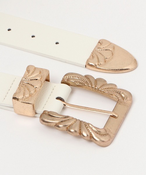 FOREVER 21（フォーエバー トゥエンティーワン）の「ビッグバッグベルト（ベルト・レディース・ホワイト系その他2/ブラック・SMALL）」の4枚目の写真