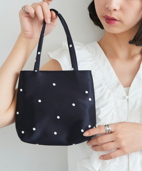 hai リトルシルクバッグ　ブラック hai（ハイ） ハンドバッグ 「hai」Little Silk/Velvet Bag : ZOZOTOWN