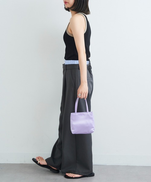 ★hai★ Little Velvet Bag Grey hai】Little Silk/Velvet Bag(ハンドバッグ)|hai(ハイ)の