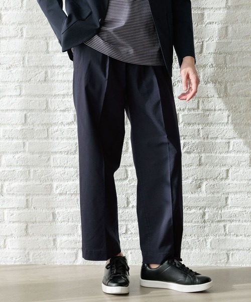 GLOBAL WORK（グローバルワーク）の「スゴラクストレッチワイドパンツ/986686（その他パンツ・メンズ・ネイビー/ブラック/グレー・X-LARGE/LARGE/SMALL/MEDIUM）」の7枚目の写真