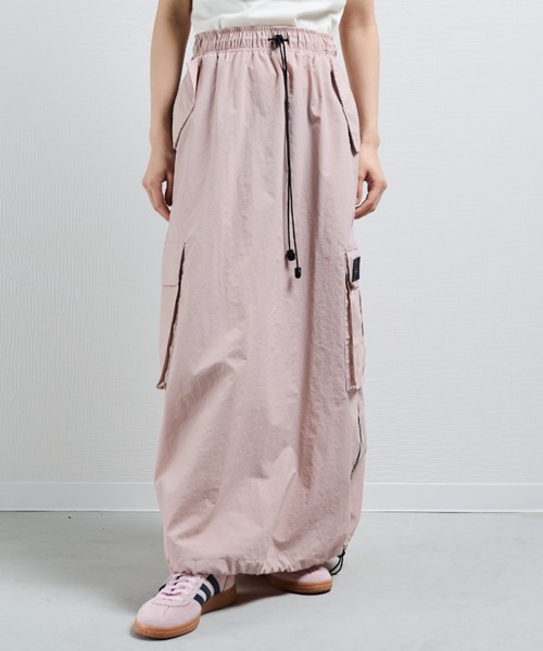 MERLOT（メルロー）の「ナイロンドロストラインスカート（スカート・レディース・ホワイト/ピンク・FREE）」の14枚目の写真