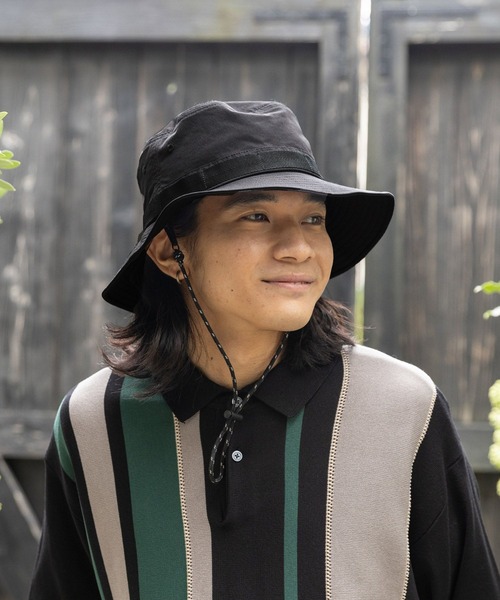 niko and...（ニコアンド）の「[抗菌防臭]シェルテックジャングルハット（ハット・メンズ・ライトグレー/ブラック/カーキ・FREE）」の2枚目の写真