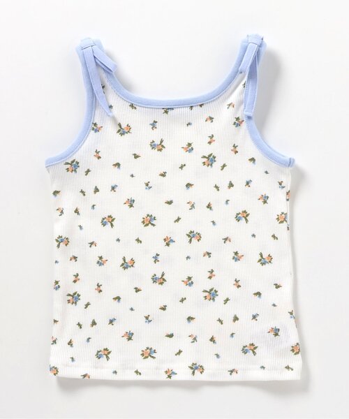 apres les cours（アプレレクール）の「ショルダーリボンタンクトップ（タンクトップ・キッズ・サックスブルー/その他3・100/110/120/80/130/90）」の8枚目の写真