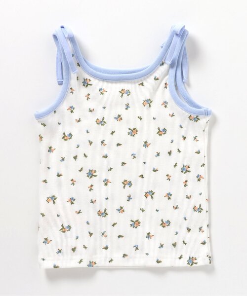 apres les cours（アプレレクール）の「ショルダーリボンタンクトップ（タンクトップ・キッズ・サックスブルー/その他3・100/110/120/80/130/90）」の10枚目の写真