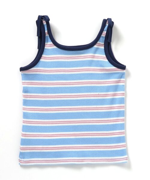 apres les cours（アプレレクール）の「ショルダーリボンタンクトップ（タンクトップ・キッズ・サックスブルー/その他3・100/110/120/80/130/90）」の11枚目の写真