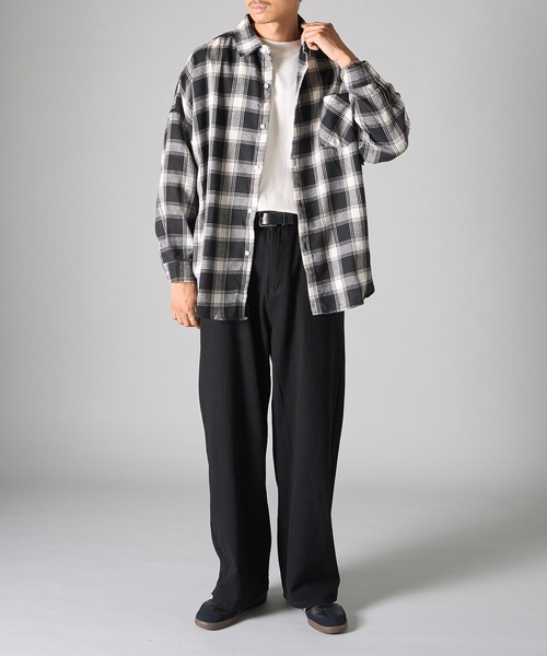 SETUP7（セットアップセブン）の「【SETUP7】3シーズンライトネルチェックシャツ 　オンブレチャックシャツ　SCCH342（シャツ/ブラウス・メンズ・イエロー/グリーン/ブラック・FREE）」の8枚目の写真