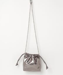WEGO | WEGO/【24年春夏新作】巾着チェーンショルダー(ショルダーバッグ)