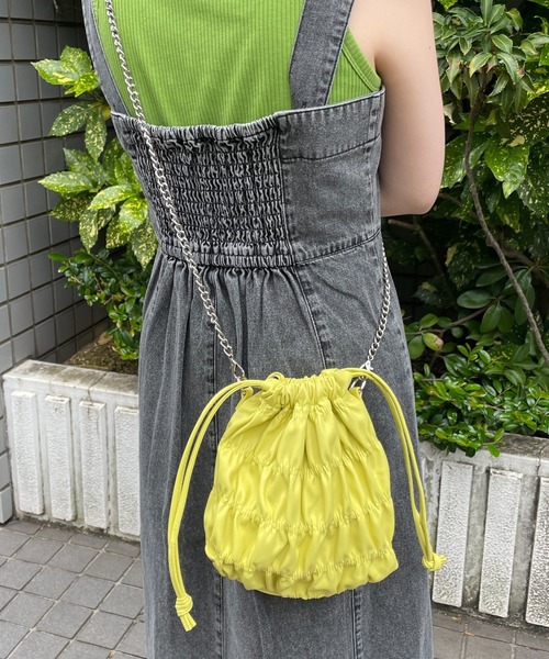 WEGO(ウィゴー)の「WEGO/巾着チェーンショルダー(ショルダーバッグ・レディース・シルバー/サックスブルー/ダークグレー/ブラック系その他/その他1/その他2/その他3/パープル/ブラック/その他4/その他7/その他8/その他9/その他10/その他11/その他5・FREE)」の11枚目の写真