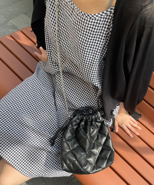 WEGO(ウィゴー)の「WEGO/巾着チェーンショルダー(ショルダーバッグ・レディース・シルバー/サックスブルー/ダークグレー/ブラック系その他/その他1/その他2/その他3/パープル/ブラック/その他4/その他7/その他8/その他9/その他10/その他11/その他5・FREE)」の15枚目の写真