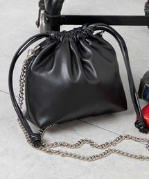 WEGO | WEGO/【24年春夏新作】巾着チェーンショルダー(ショルダーバッグ)