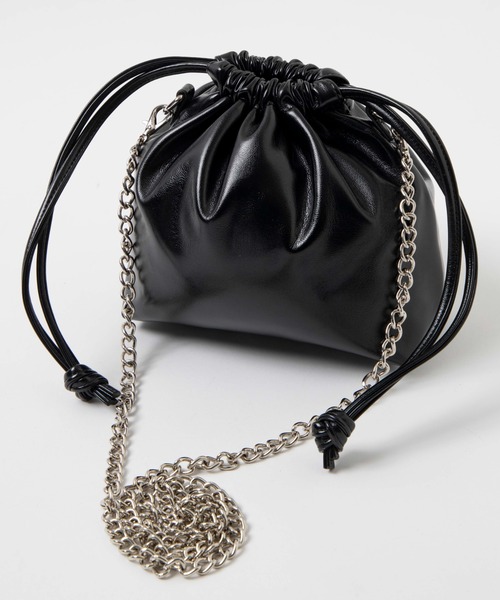 WEGO(ウィゴー)の「WEGO/巾着チェーンショルダー(ショルダーバッグ・レディース・シルバー/サックスブルー/ダークグレー/ブラック系その他/その他1/その他2/その他3/パープル/ブラック/その他4/その他7/その他8/その他9/その他10/その他11/その他5・FREE)」の18枚目の写真