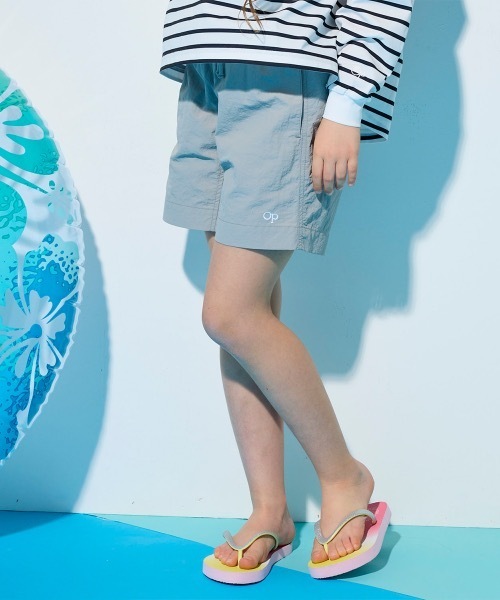 Ocean Pacific(オーシャンパシフィック)の「【OP/オーピー】キッズナイロンショーツ 水着 ハイブリッドショーツ 水陸両用(水着・キッズ・ブラウン/グレー/チャコール・120/130/140/150/160)」の2枚目の写真