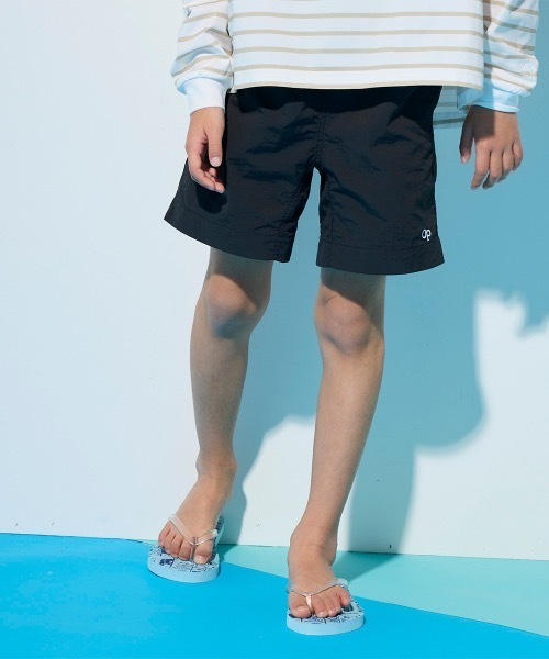 Ocean Pacific(オーシャンパシフィック)の「【OP/オーピー】キッズナイロンショーツ 水着 ハイブリッドショーツ 水陸両用(水着・キッズ・ブラウン/グレー/チャコール・120/130/140/150/160)」の3枚目の写真