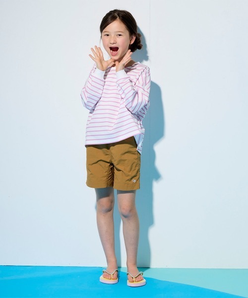 Ocean Pacific(オーシャンパシフィック)の「【OP/オーピー】キッズナイロンショーツ 水着 ハイブリッドショーツ 水陸両用(水着・キッズ・ブラウン/グレー/チャコール・120/130/140/150/160)」の14枚目の写真