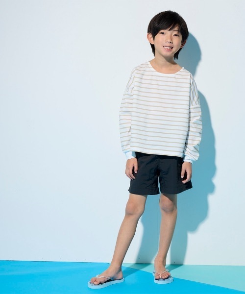 Ocean Pacific(オーシャンパシフィック)の「【OP/オーピー】キッズナイロンショーツ 水着 ハイブリッドショーツ 水陸両用(水着・キッズ・ブラウン/グレー/チャコール・120/130/140/150/160)」の9枚目の写真