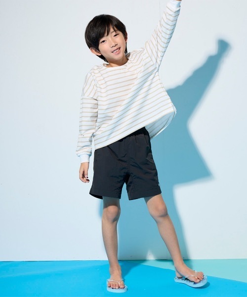 Ocean Pacific(オーシャンパシフィック)の「【OP/オーピー】キッズナイロンショーツ 水着 ハイブリッドショーツ 水陸両用(水着・キッズ・ブラウン/グレー/チャコール・120/130/140/150/160)」の10枚目の写真