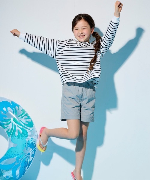 Ocean Pacific(オーシャンパシフィック)の「【OP/オーピー】キッズナイロンショーツ 水着 ハイブリッドショーツ 水陸両用(水着・キッズ・ブラウン/グレー/チャコール・120/130/140/150/160)」の6枚目の写真